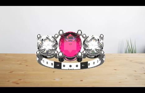 rodalite pink garnet ring