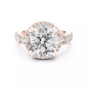 Round Asscher Baguette Diamond Wedding Ring 3DM STL Video