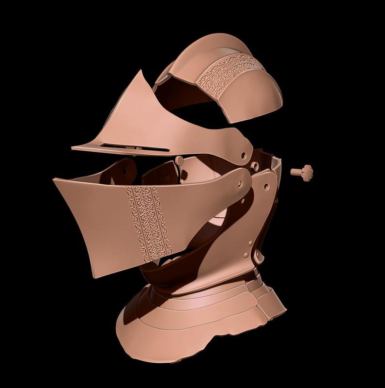 DARK SOULS 3 KNIGHT HELMET LIFE SIZE COSPLAY – DARK SOULS III KNIGHT HELM FAN ART STL