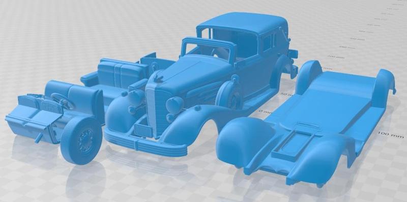 Cadillac V16 Town 1933 Printable Car