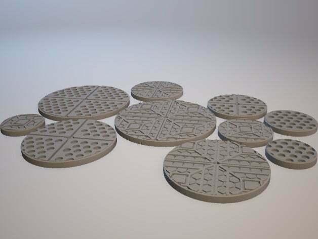 Z.O.D. Starship Theme Bases (28mm/Heroic scale)