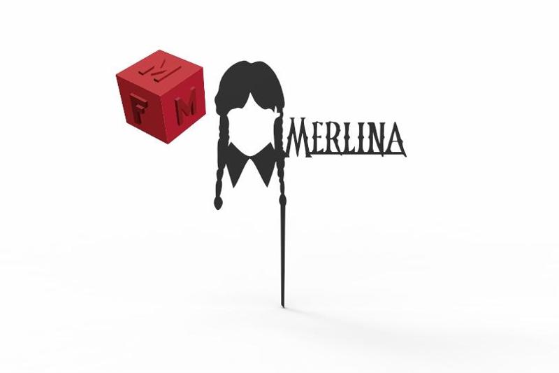 Merlina Addams Cake Topper
