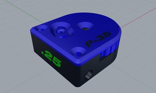 SONOWPEAK Model P-35 PCP carbine magazines in Cal. 25, 09 rounds, with fixed cap.