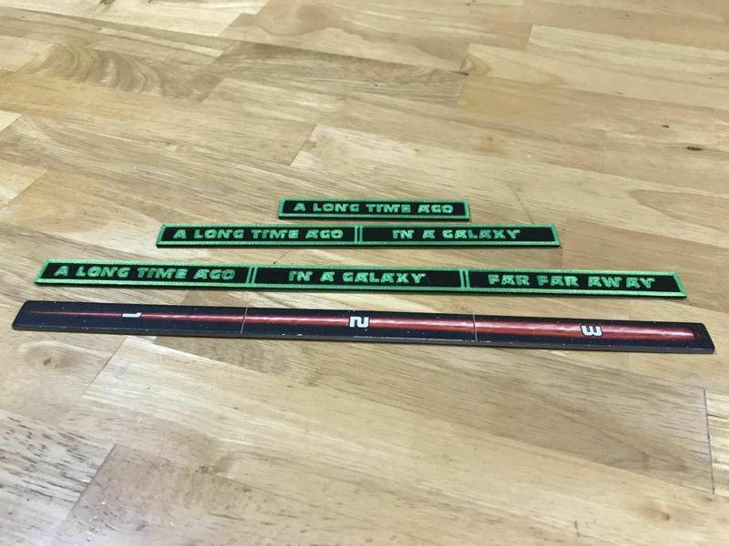 XWing Range Ruler - OpenSCAD Editable