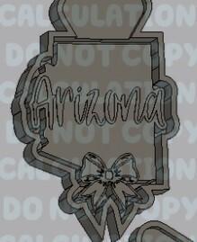 States with Bow Silicone Mold Housing - Arizona