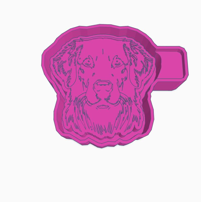 Golden Retriever Mold Housing STL