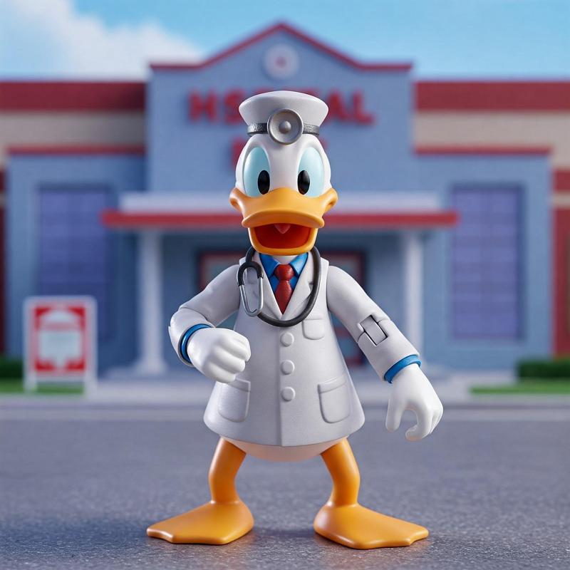 Donald Doctor - 3D Printable Model | Medical Cartoon Figure