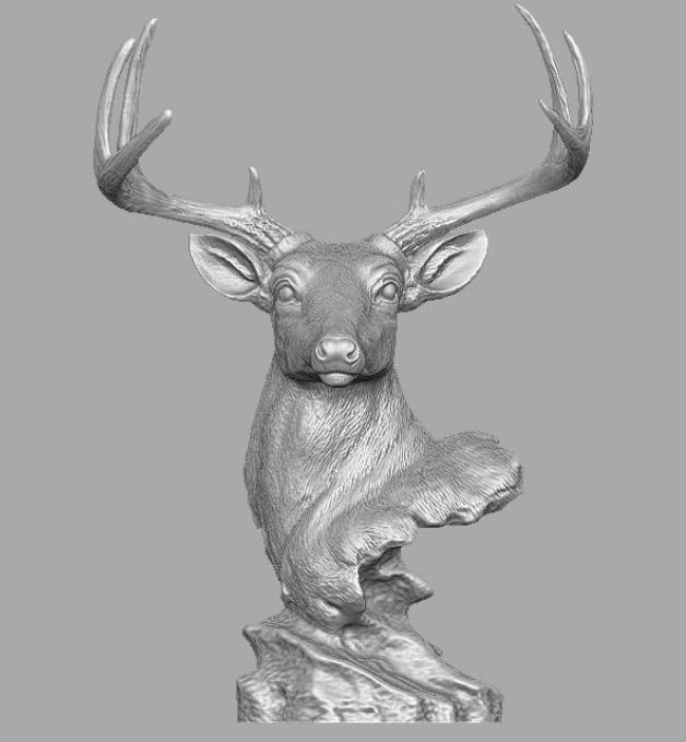 Deer head skulpture