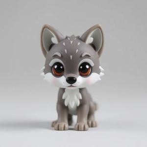 Adorable Mini Wolf – 3D Model of a Tiny Howler