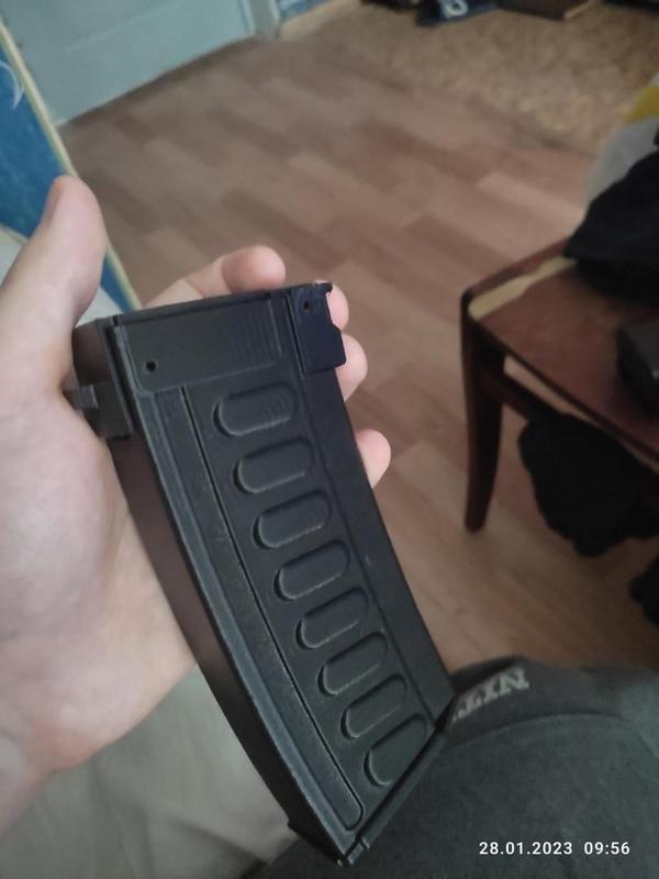 Airsoft magazine for OTs-14 Groza and OTs-12 Tiss based on CYMA AK