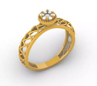 Mesh Diamond Ring