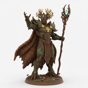 Heroic Forest Guardian Figurine - Nature Spirit 3D Print for Tabletop & Display