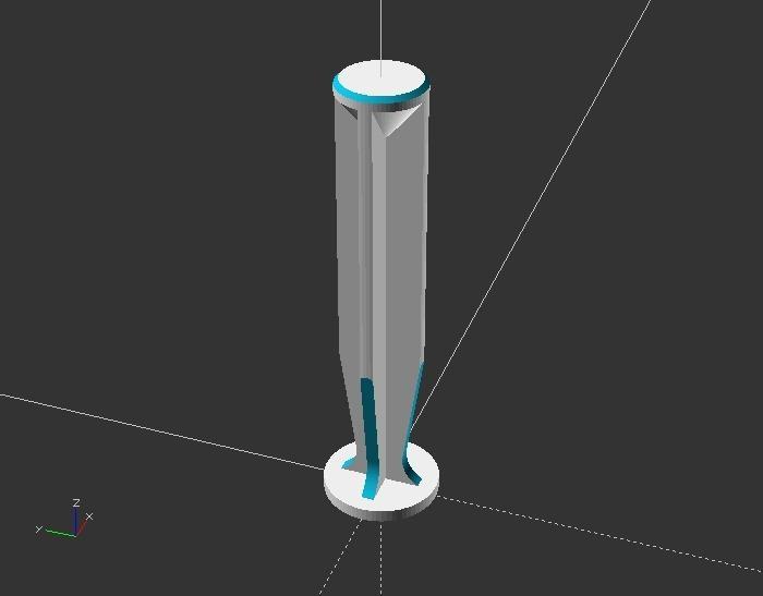 OpenSCAD syringe plunger