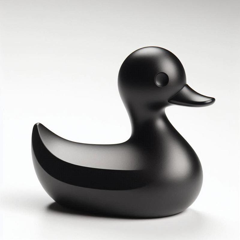 Cute Duck Showpiece 3D Print – Decorative Animal Figurine