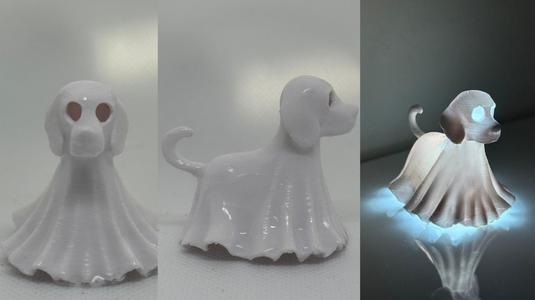 Beagle-o-lantern : Dog Ghost Lamp (3D Print STL File)