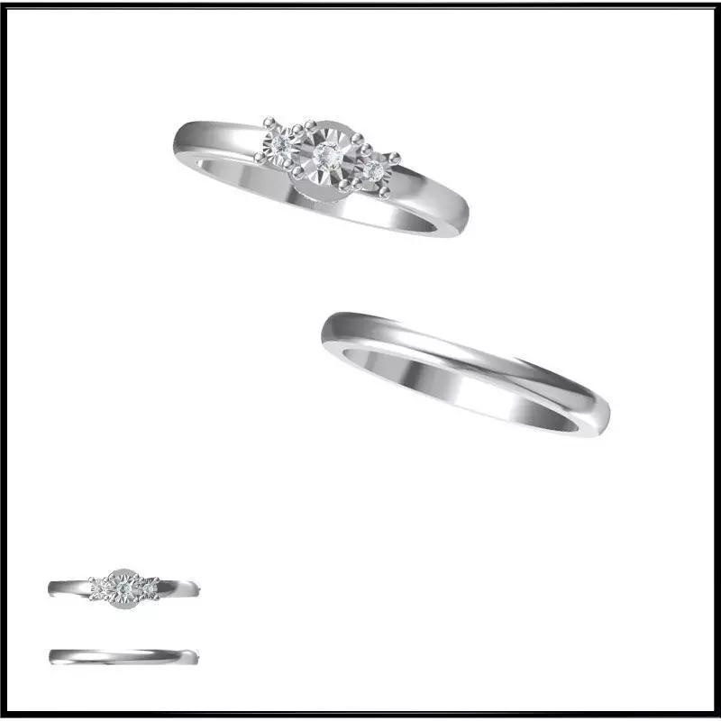 JCD Format Mens bridal set rings rhinoceros 3d jewelry design