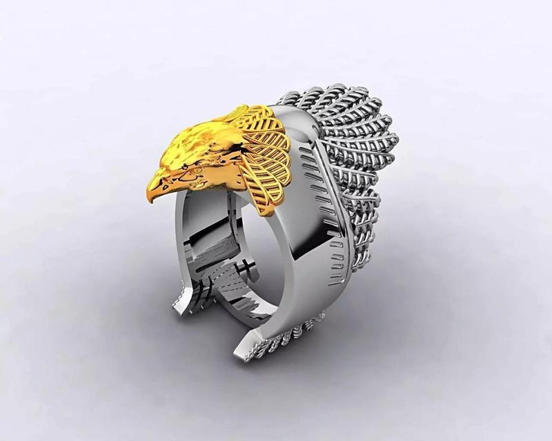 men eagle warp ring