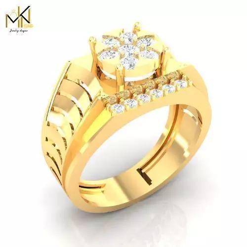 Golden Blossom Majesty Ring