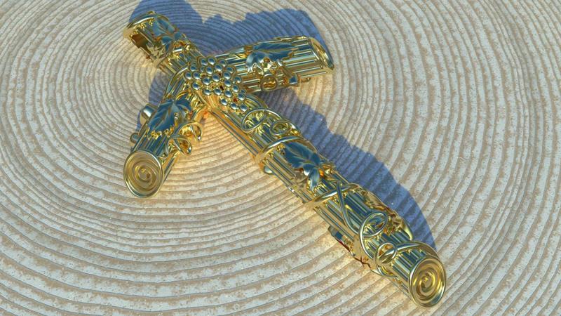 Georgian Cross pendant