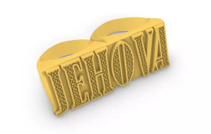 JEHOVAH MAN RING ANILLO HOMBRE JEHOVA SM