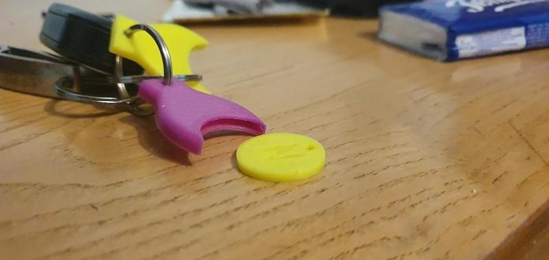 Keychain Coin holder - Carrello Spesa 1 euro