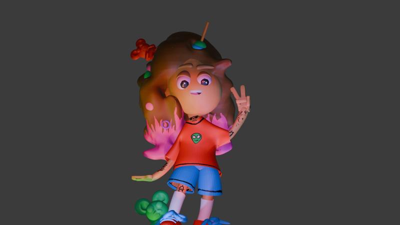 3D FEMALE COLLECTIBLE FIGURE