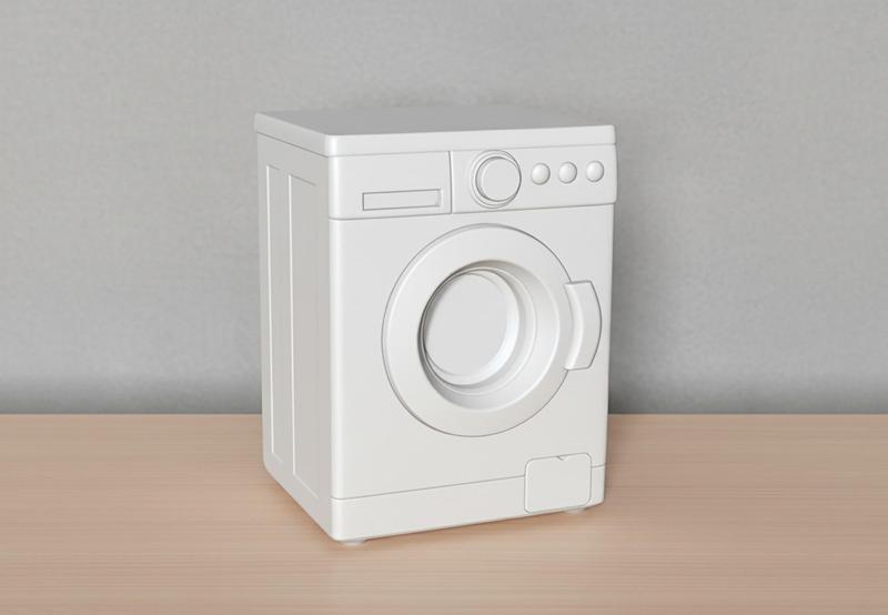 Realistic Washing Machine 3D Printable 3D print model
