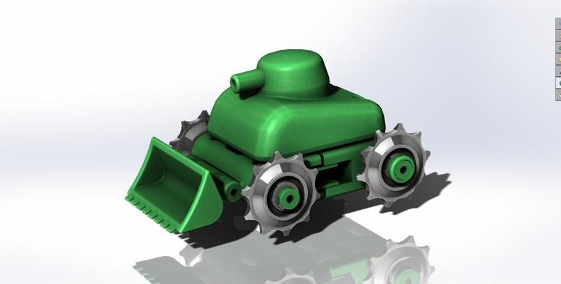 Motorized Tank & Robot Chassis & Toy