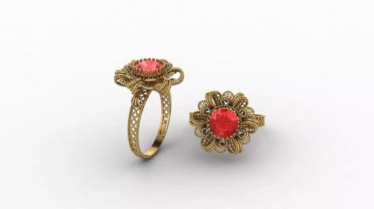 Indain style ring 376