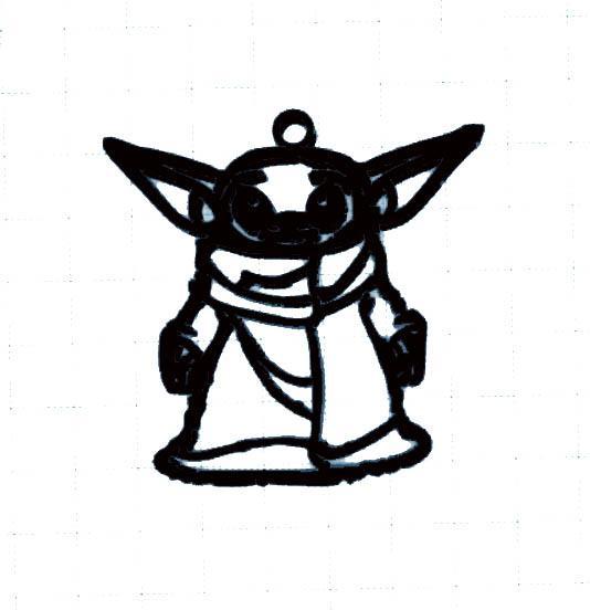 Grogu the Child, keyring