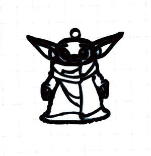Grogu the Child, keyring