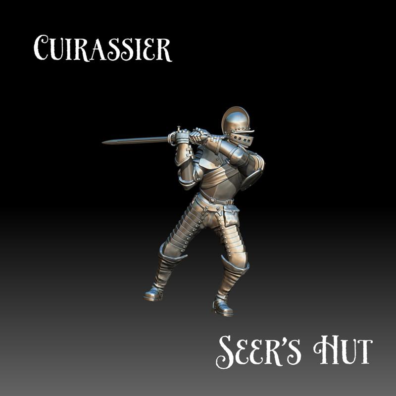 Cuirassier with one sword