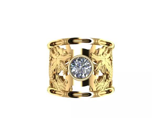 dragon ring 3d model