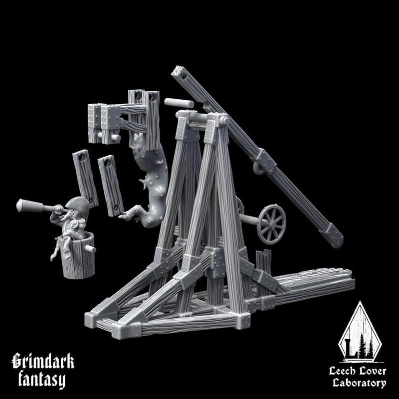 Carrot Trebuchet for miniature-agnostic grimdark wargames