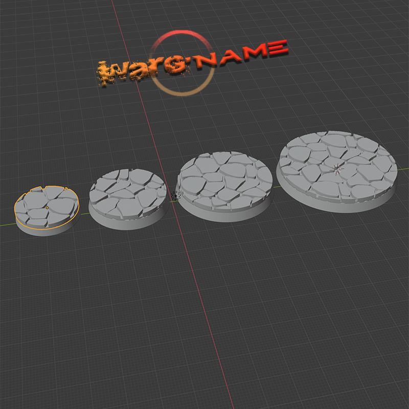 Bases topper cobblestone 25mm 32mm 40mm 50mm