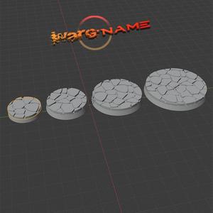 Bases topper cobblestone 25mm 32mm 40mm 50mm