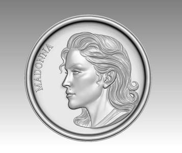 MADONNA   COIN  SINGER MEDALLION