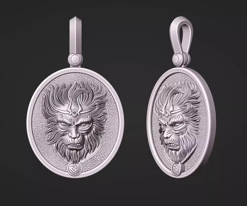 ANGRY MONKEY KING PENDANT DESIGN GOLD