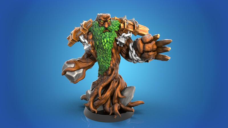 Treeman and angry raccoon Fantasy footbal