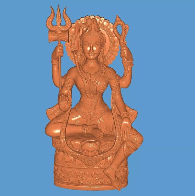 Ardhnareshwar statue of hindu goddess