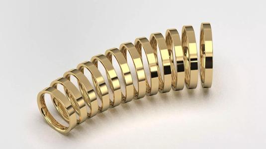 Band Ring for Men print model 3D R0137 W 3mm