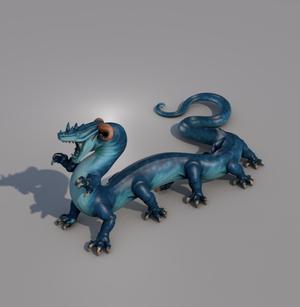 Blue Behir Monster