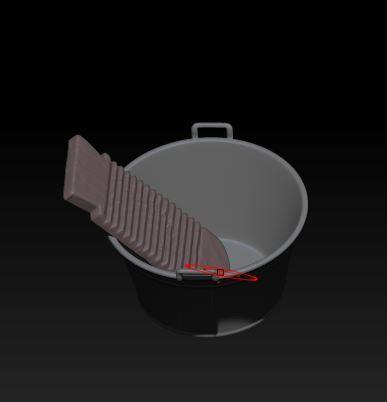 washboard and basin