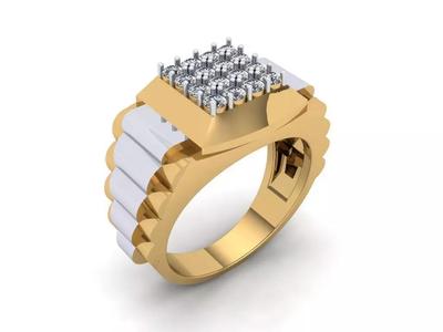 Belt Ring - Diamond