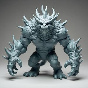 Spiked Brute: 28-32mm FDM/Resin Monster Miniature