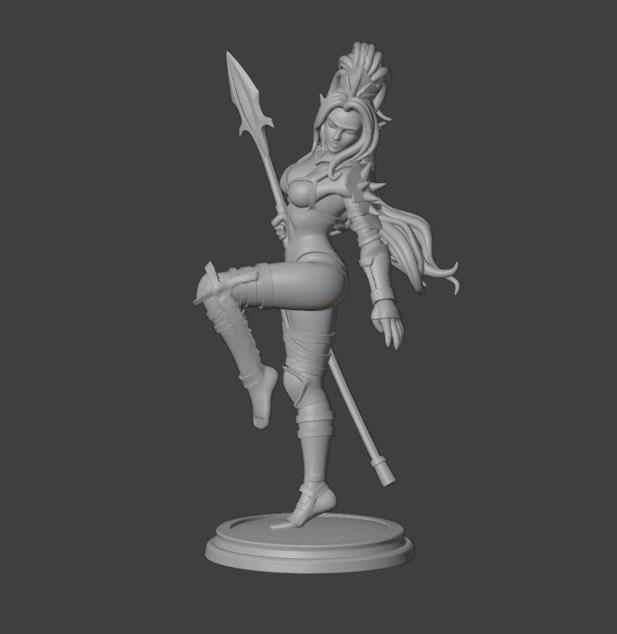 Dark elf Witch miniature