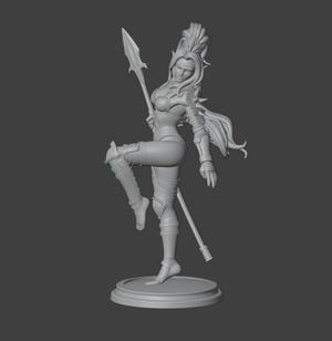 Dark elf Witch miniature