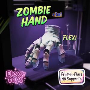 Flexi Zombie Hand (Thing Style) – 3D Printable Model