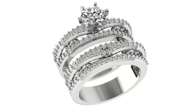 Bridal Set 3dm stl renders details