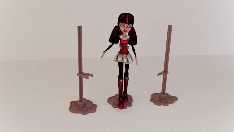Monster-Style Doll Stand
